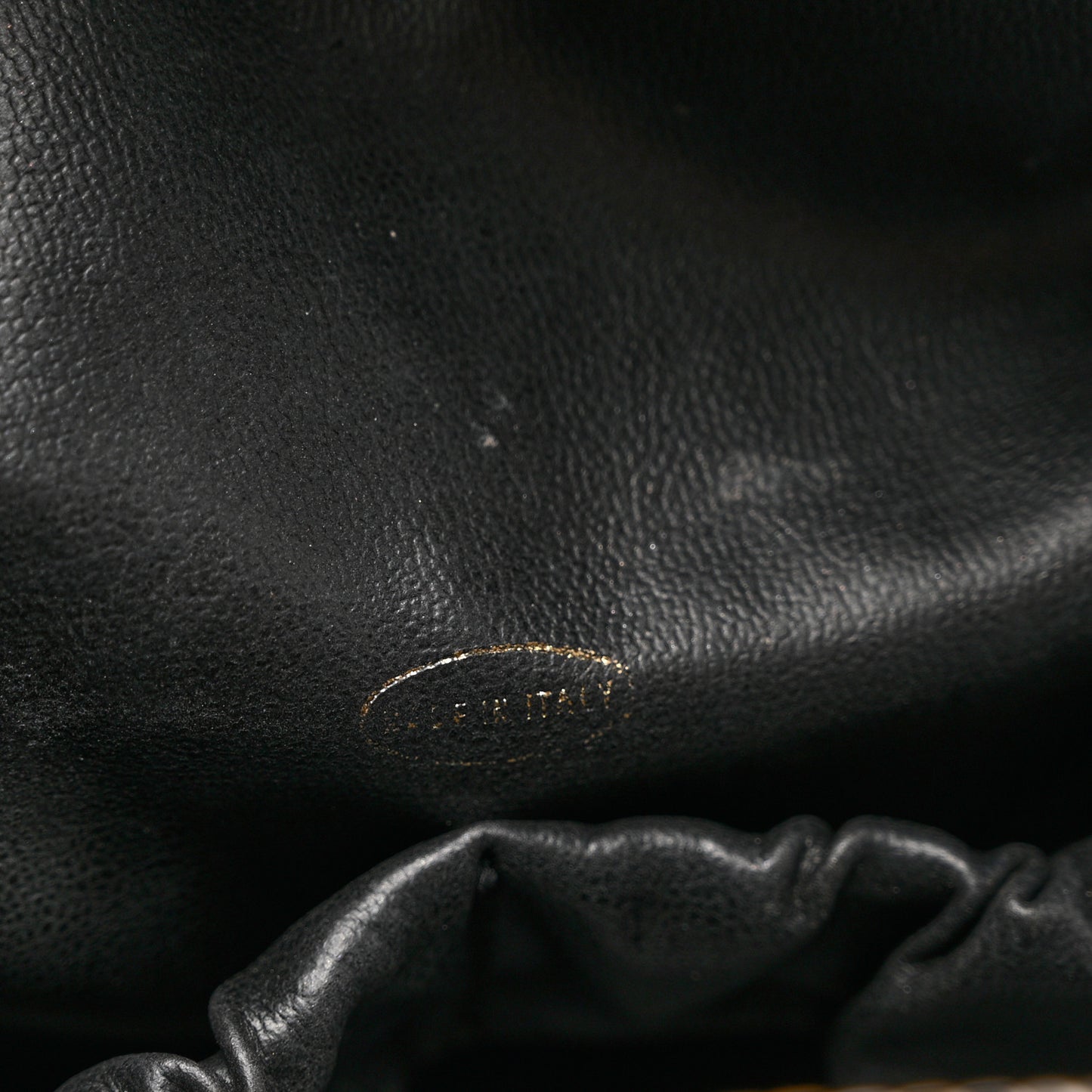 Lambskin Quilted Cosmetic Case Black