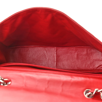 Chanel Lambskin Quilted Jumbo Double Flap Red 5 of 12