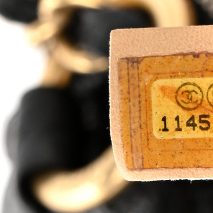 Chanel Vinyl Medium Rock and Chain Bowler Black 7 of 10