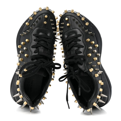 Gucci Demetra Spike Studded Mens Rhyton Sneakers 10 Black 2 of 10