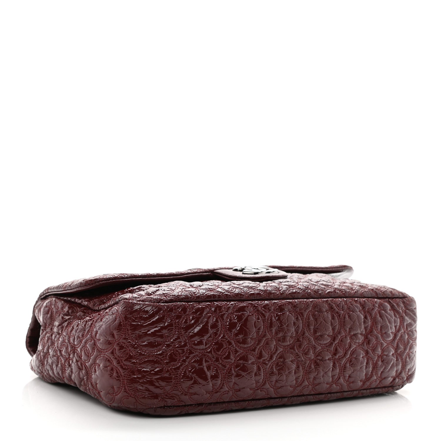 Chanel Vinyl Rock In Moscow Single Flap Dark Red 4 of 9