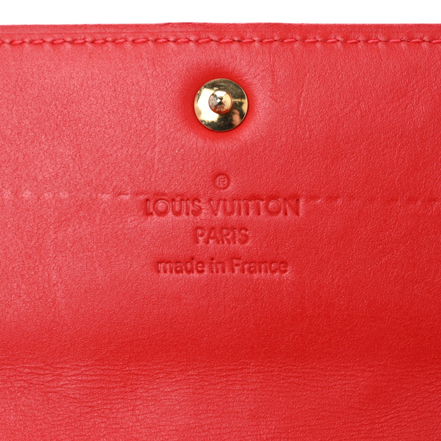 Louis Vuitton Vernis Sarah Wallet Rouge Grenadine 6 of 9