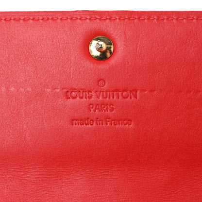 Louis Vuitton Vernis Sarah Wallet Rouge Grenadine 6 of 9