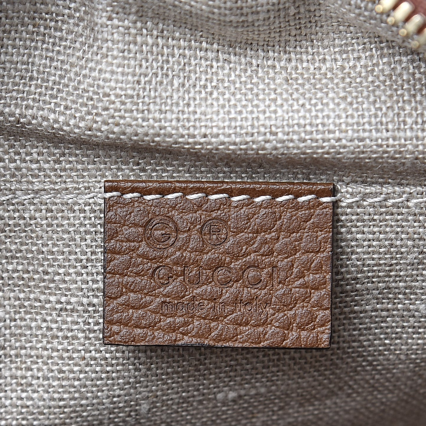 Monogram Mini Bree Messenger Bag Beige Tabacco