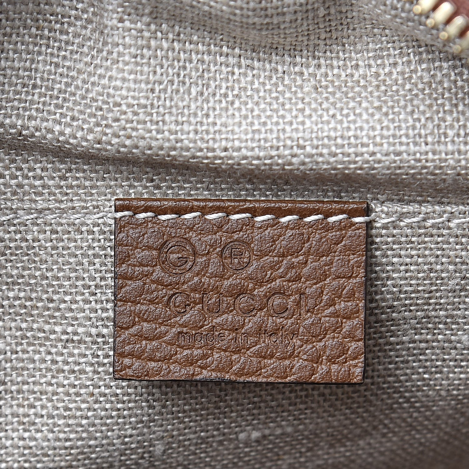 Gucci Monogram Mini Bree Messenger Bag Beige Tabacco 6 of 9