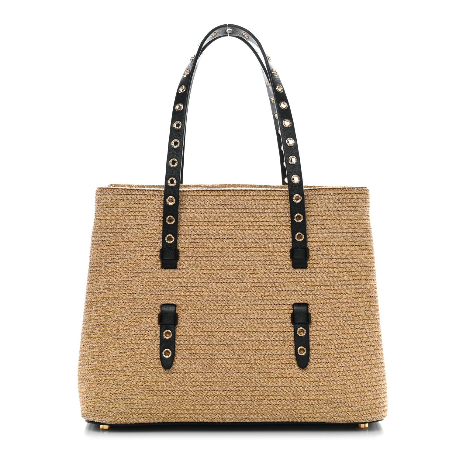 Alaia Paper Straw Calfskin Mina 25 Bag Natural 1 of 11