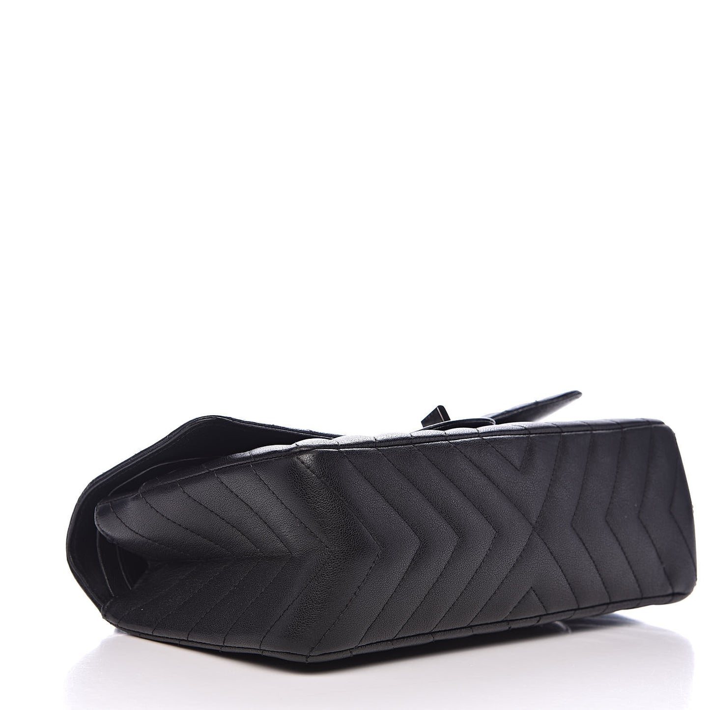 Sheepskin Chevron Quilted 2.55 Reissue 225 Double Flap So Black