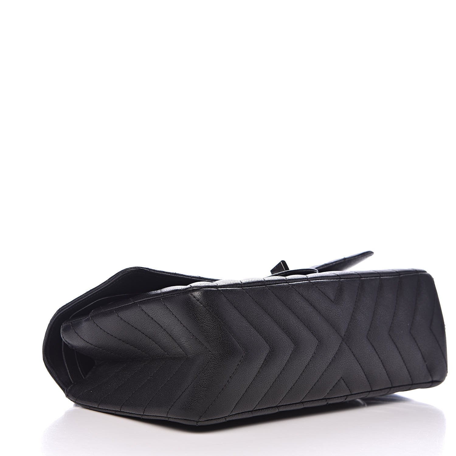 Chanel Sheepskin Chevron Quilted 2.55 Reissue 225 Double Flap So Black 4 of 18