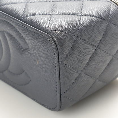 Chanel Caviar Quilted Chanel Way Top Handle Vanity Case With Chain Grey 11 of 11