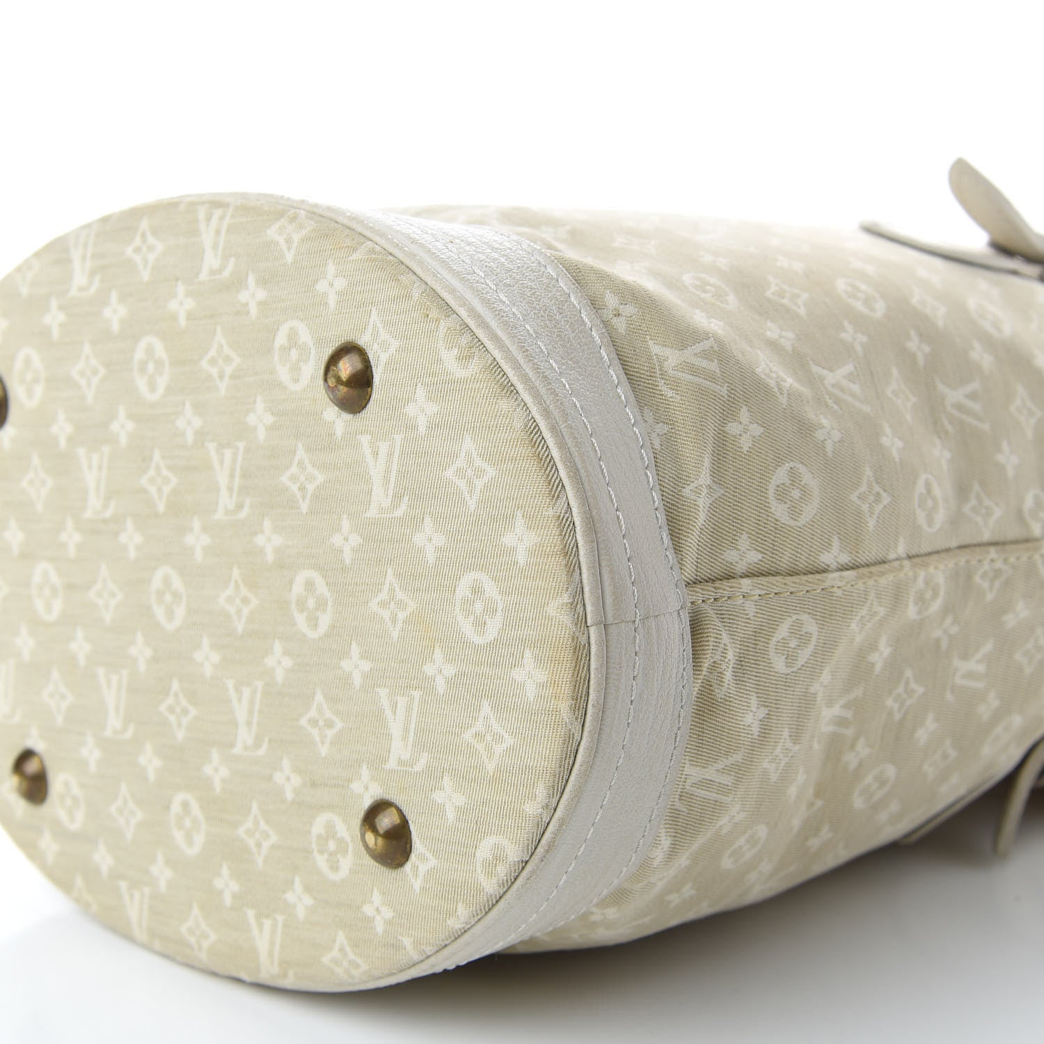 Louis Vuitton Mini Lin Monogram Bucket Bag Dune 7 of 9