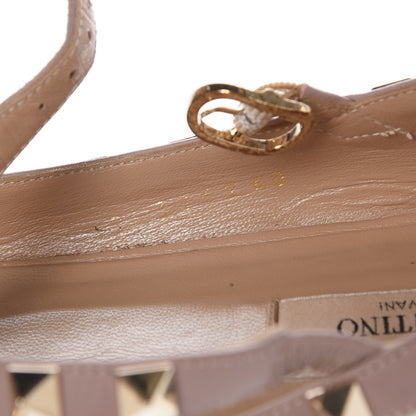 Valentino Garavani Calfskin Rockstud Cage Ballerina Flats 40 Light Ivory Poudre 12 of 15