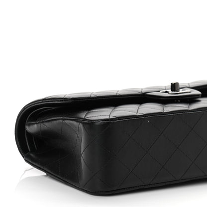 Chanel Lambskin Quilted Medium Double Flap So Black 9 of 11