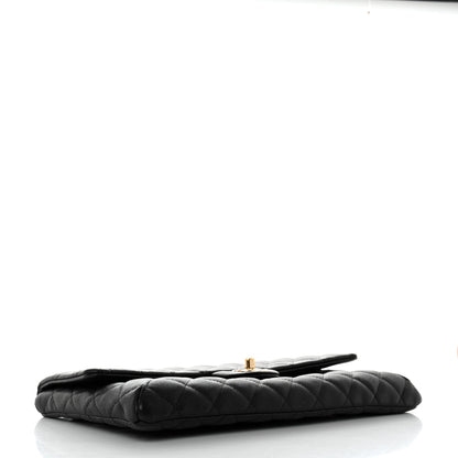 Chanel Caviar Quilted Flap Clutch Black 4 of 11