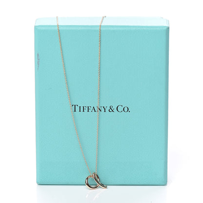 Tiffany 18K Rose Gold Elsa Peretti Letter "A" Pendant Necklace 9 of 9