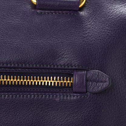 Prada Vitello Daino Shopping Satchel Uva 11 of 11