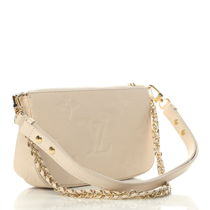 Louis Vuitton Empreinte Monogram Giant Multi Pochette Accessories Cream 2 of 5
