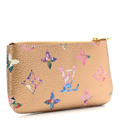 Louis Vuitton Metallic Monogram LV Garden Key Pouch Gold 3 of 6