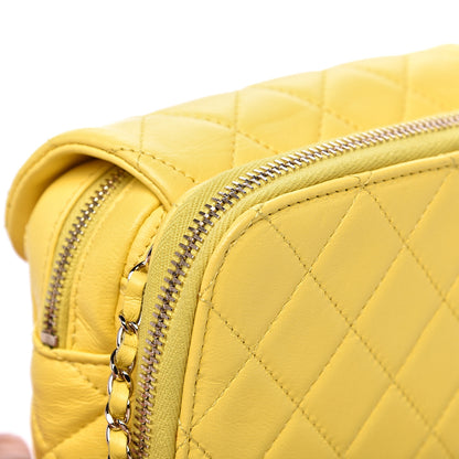 Chanel Lambskin Quilted Small Pocket Camera Case Yellow 8 of 13