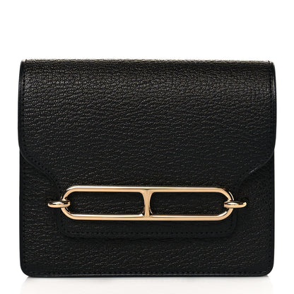 Hermes Chevre Mysore Roulis Slim Wallet Black 2 of 10