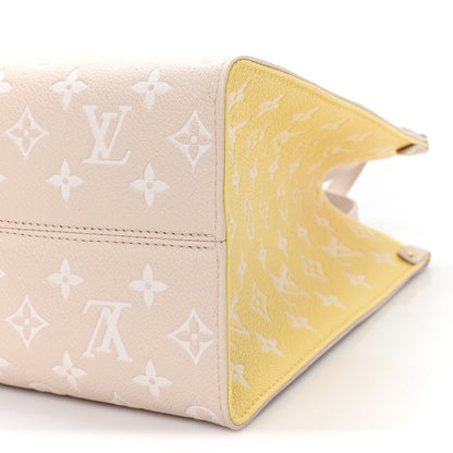 Louis Vuitton Empreinte Monogram Spring In The City Onthego MM Beige Pink Yellow 9 of 9