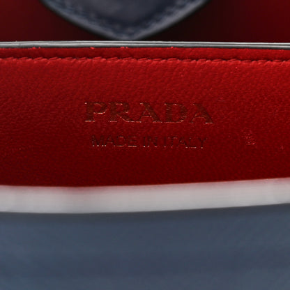 Prada Saffiano Cuir Medium Panier Bucket Bag Bleuette 6 of 11