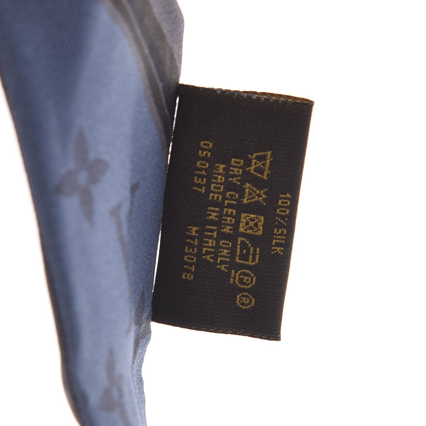 Silk Monogram Flower Ink BB Bandeau Anthracite