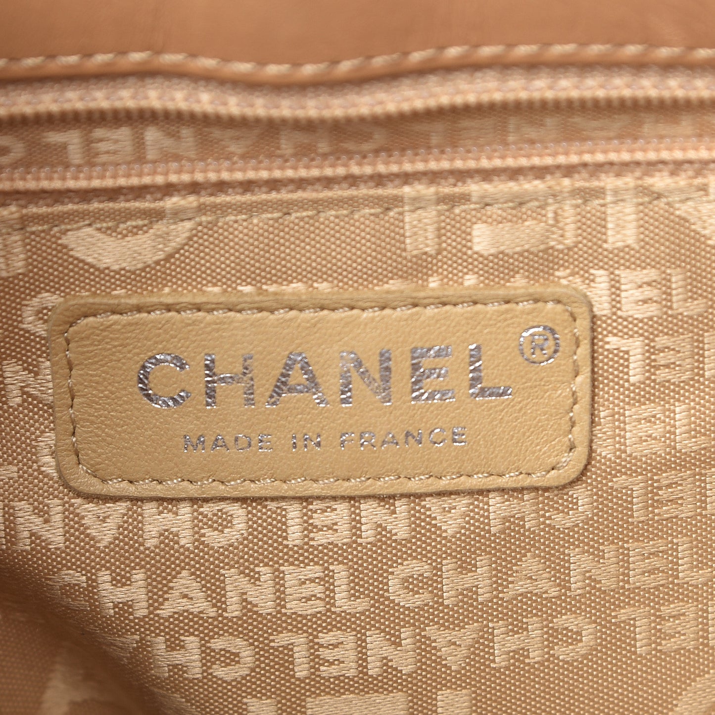 Calfskin Square Stitched Mademoiselle Hobo Tan