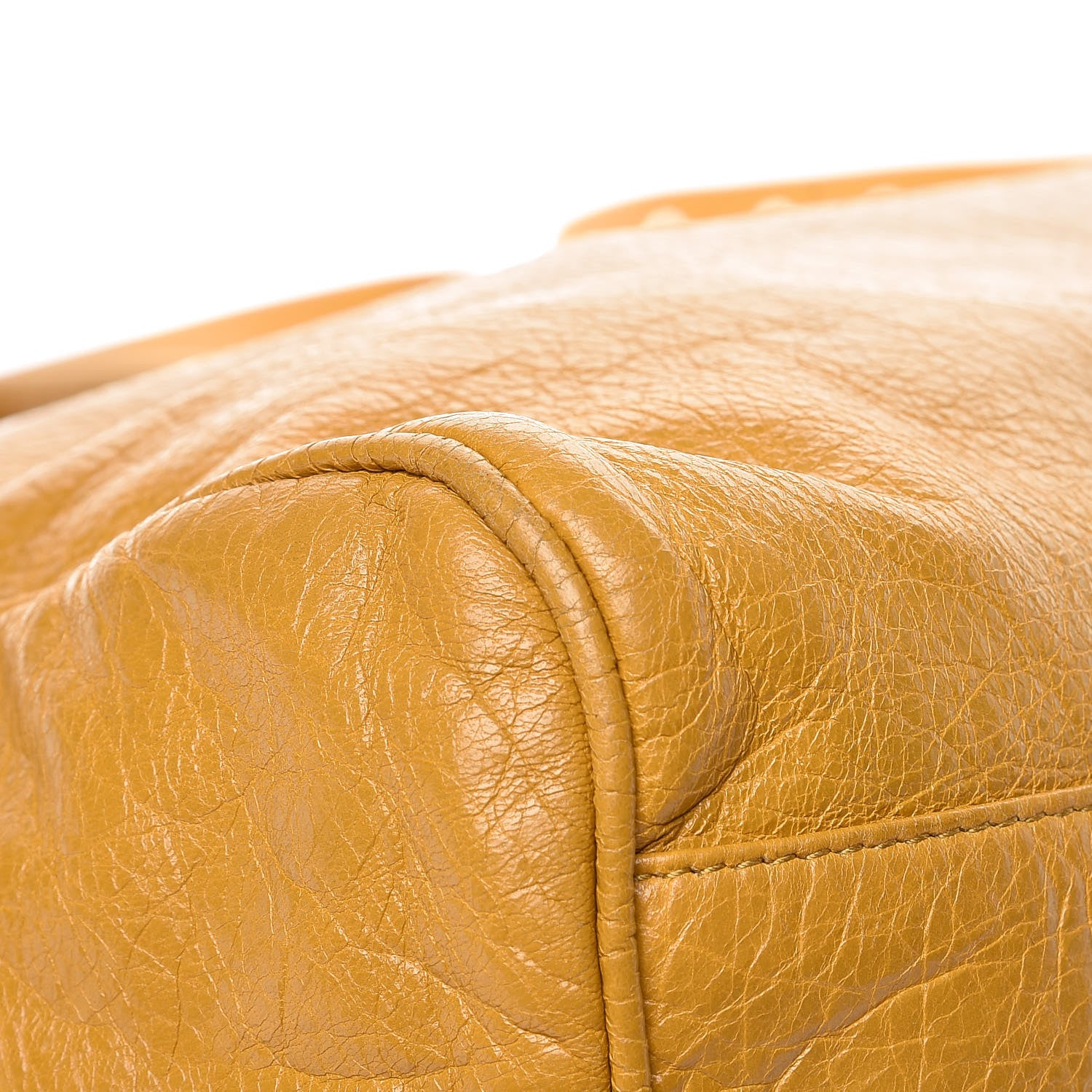 Balenciaga Agneau Classic Hardware Velo Jaune Moutarde 13 of 14