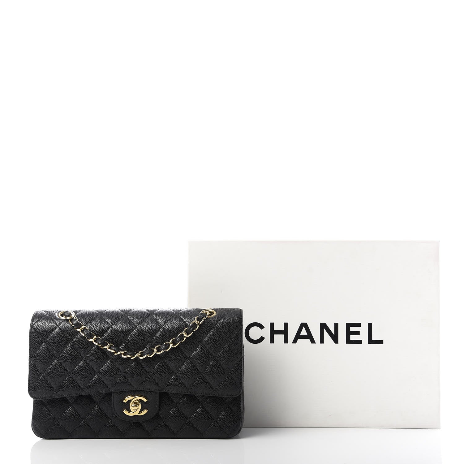 Chanel Caviar Quilted Medium Double Flap Black 10 of 10