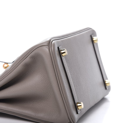 Hermes Taurillon Novillo Birkin 25 Gris Asphalte 7 of 34