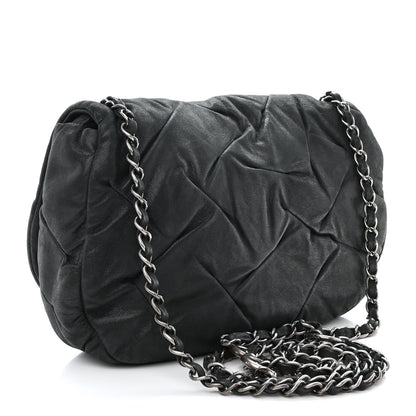 Chanel Iridescent Calfskin Glint Flap Black 3 of 11