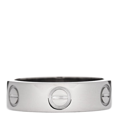 Cartier 18K White Gold 5.5mm LOVE Ring 53 6.25 3 of 4