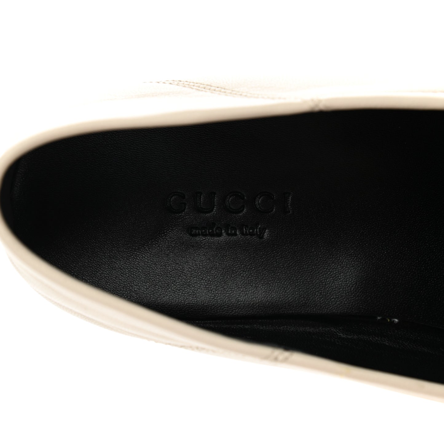 Lambskin Womens Brixton Horsebit Loafers 37.5 Mystic White