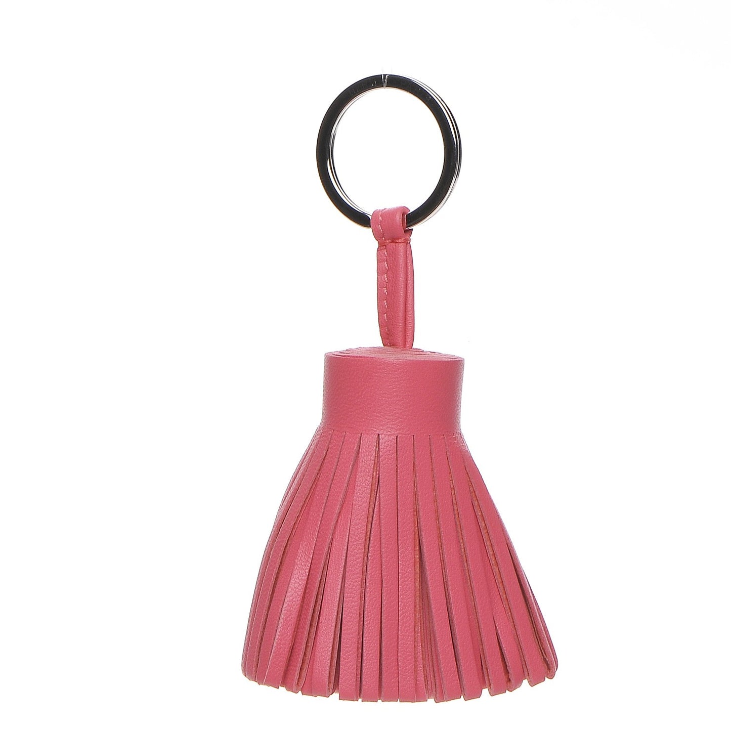Lambskin Carmen Tassel Key Holder Rose Azalee