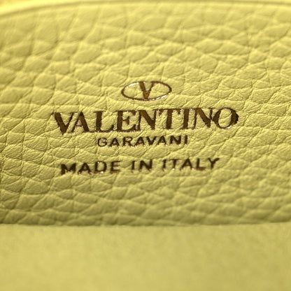Valentino Garavani Grainy Calfskin Rockstud Crossbody Pouch Lime Sorbet 6 of 10