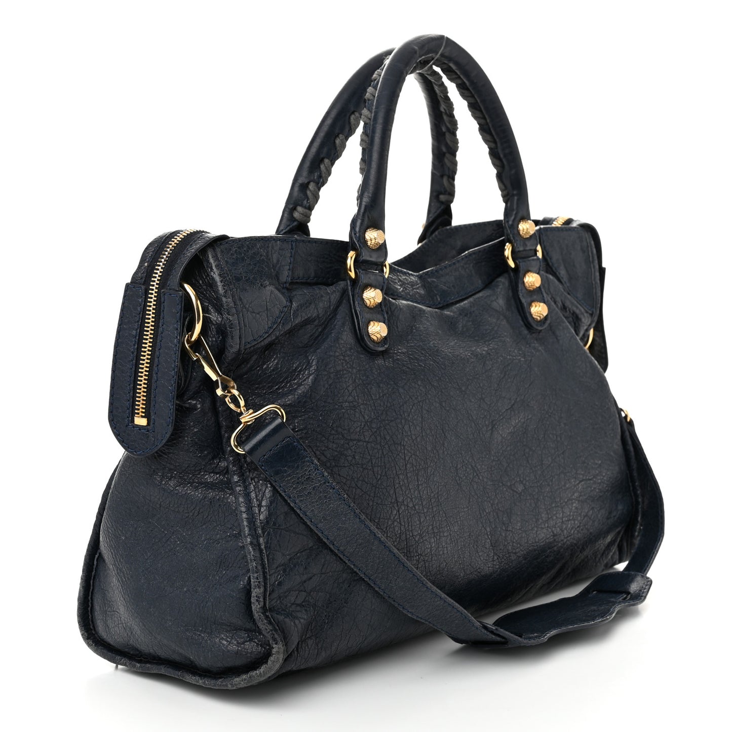 Agneau Giant 12 Gold Hardware City Bleu Obscur