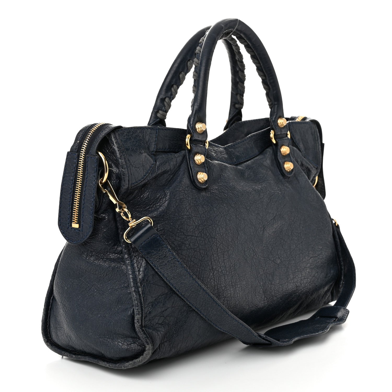 Balenciaga Agneau Giant 12 Gold Hardware City Bleu Obscur 4 of 15