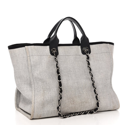 Chanel Canvas Medium Deauville Tote Grey 3 of 11