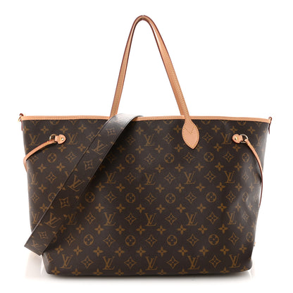 Louis Vuitton Monogram Stamped Inside Out Neverfull Bandouliere GM Beige 1 of 8