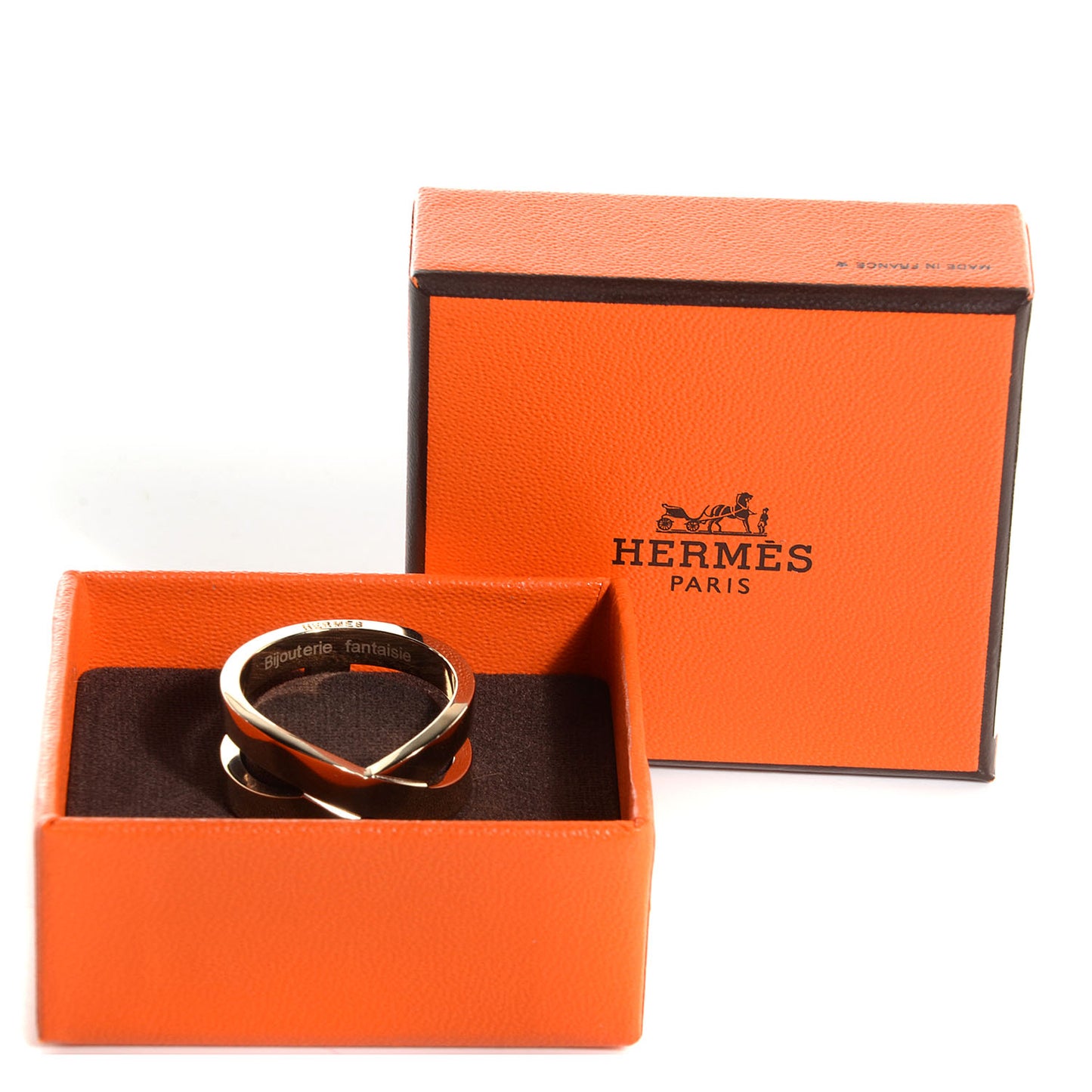 Permabrass Scarf Ring Gold