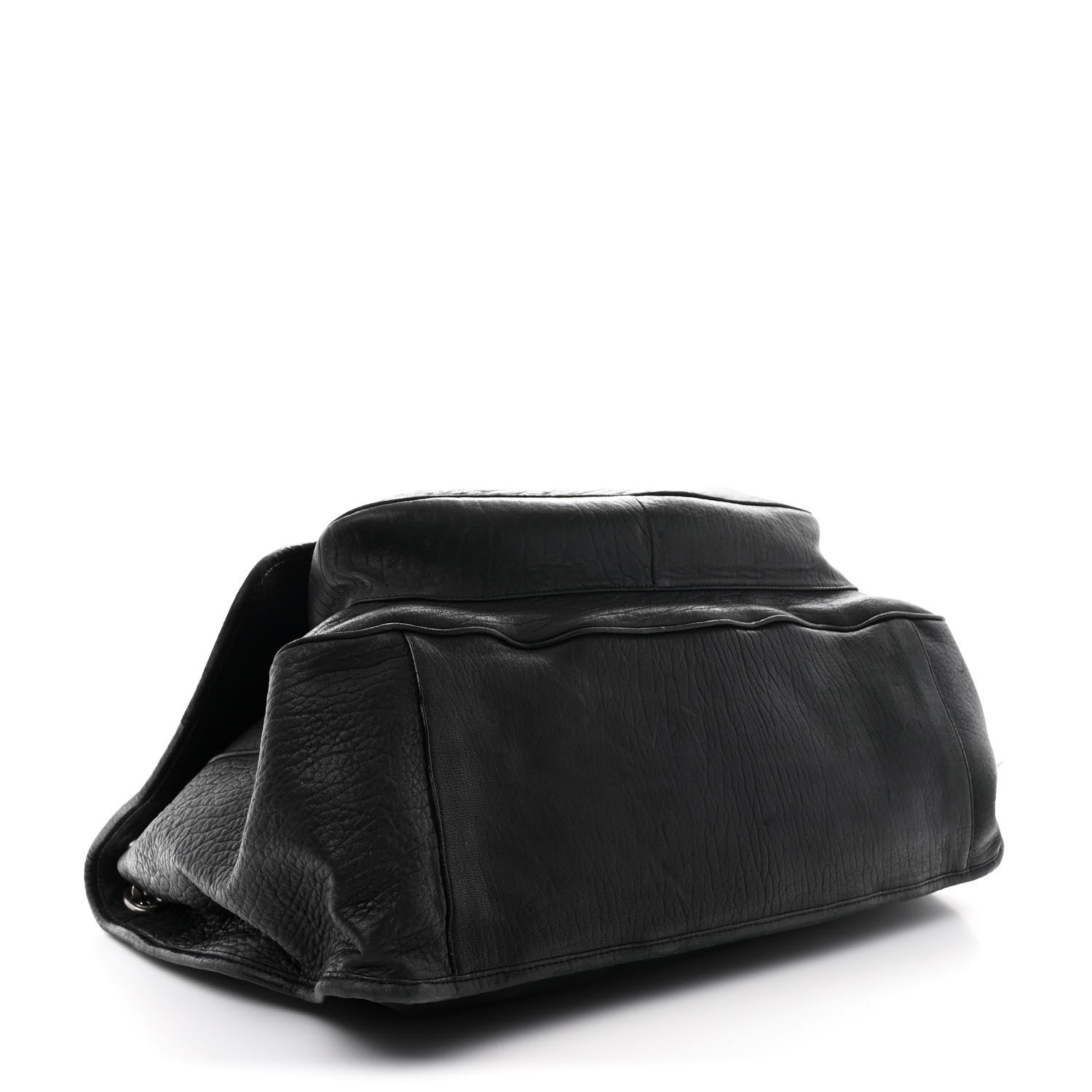 Saint Laurent Grained Lambskin Monogram Oversized Niki Chain Satchel Black 4 of 11