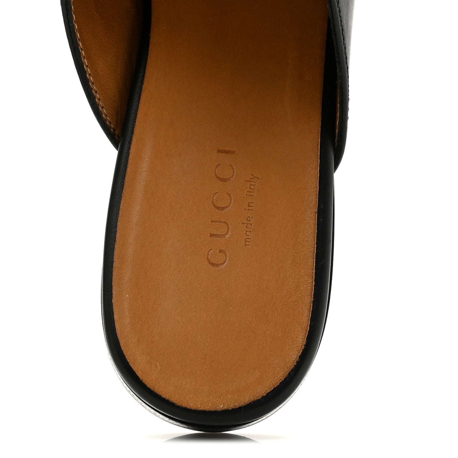 Gucci Calfskin Womens Princetown Slippers 37 Black 7 of 10