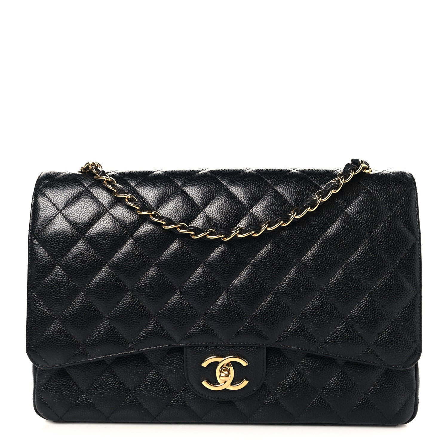 Chanel Caviar Quilted Maxi Double Flap Black 1 of 11