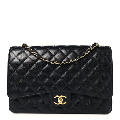 Chanel Caviar Quilted Maxi Double Flap Black 1 of 11