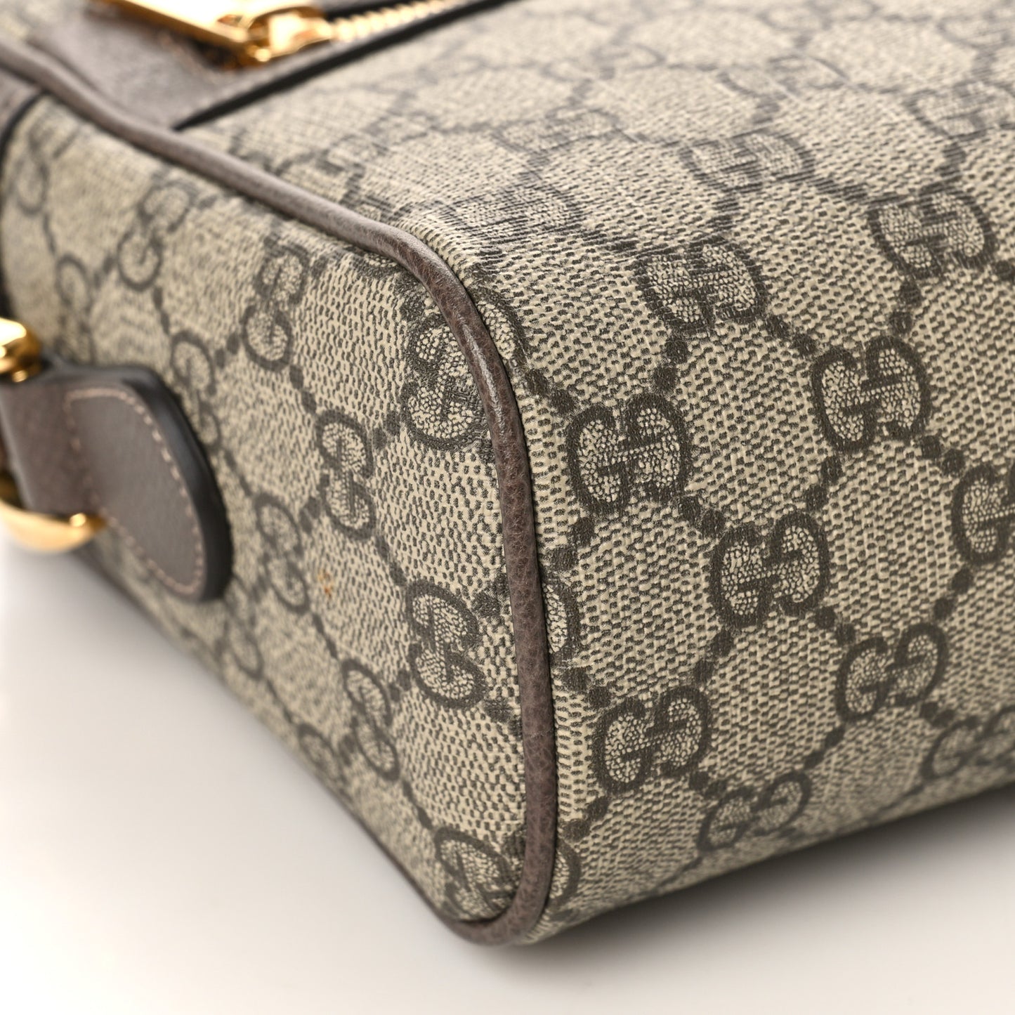GG Supreme Monogram Web Small Ophidia Shoulder Bag Brown