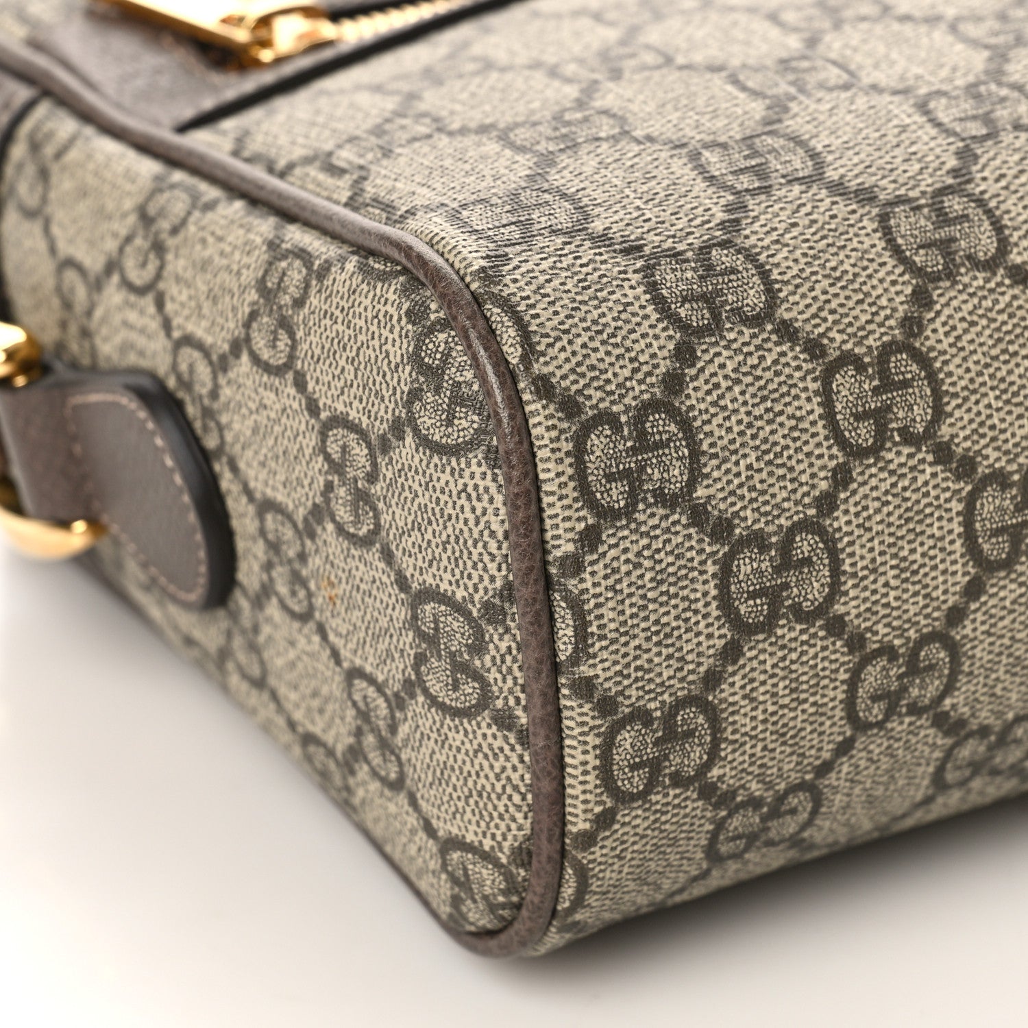 Gucci GG Supreme Monogram Web Small Ophidia Shoulder Bag Brown 8 of 9