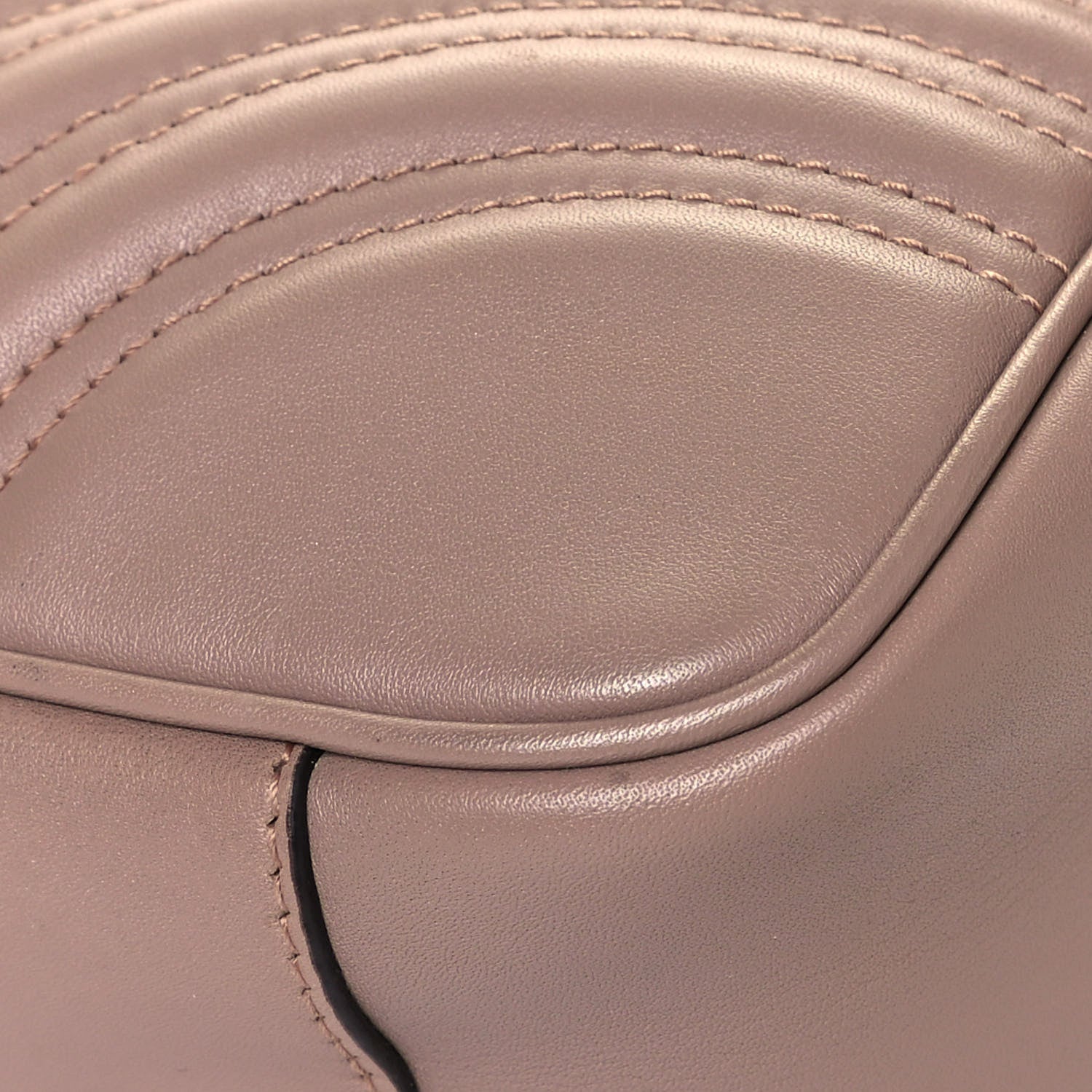 Gucci Calfskin Matelasse Medium GG Marmont Shoulder Bag Porcelain Rose 10 of 14