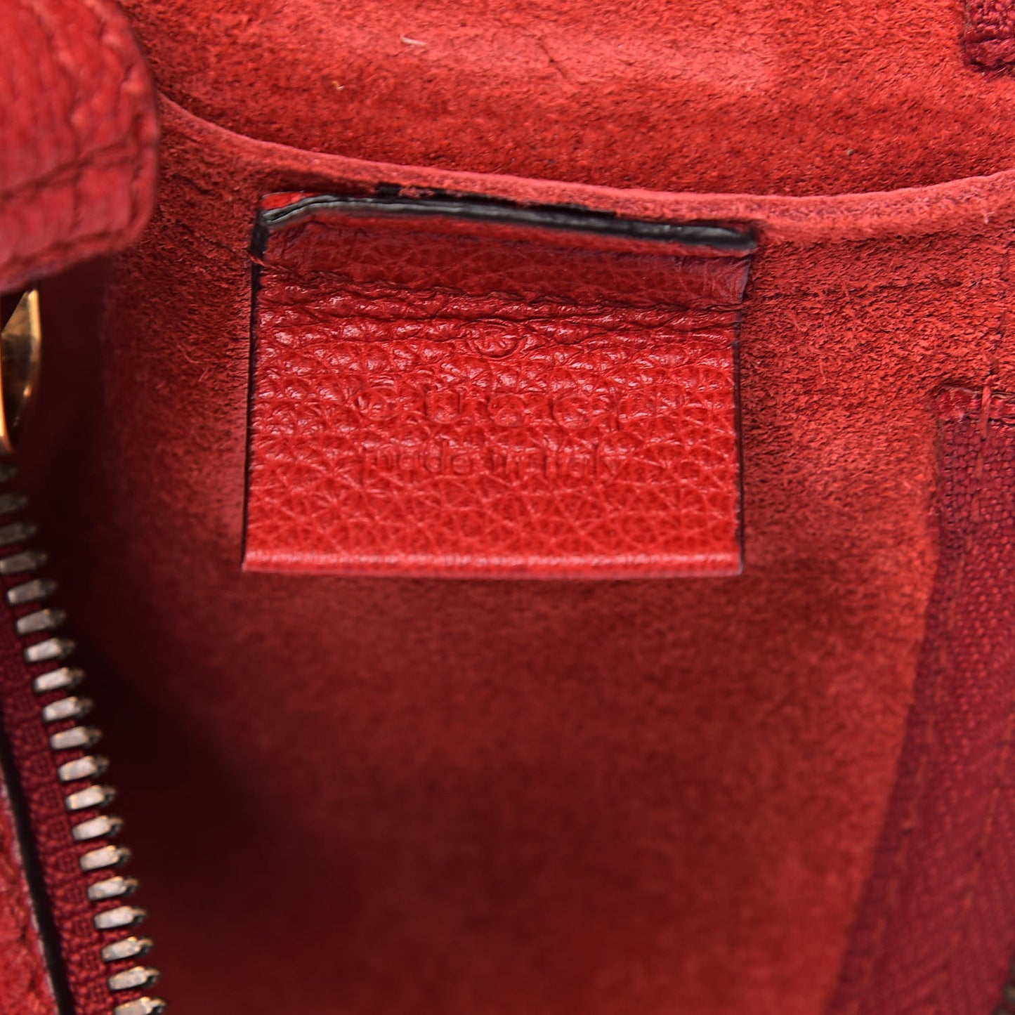 Pebbled Calfskin Medium Logo Portfolio Clutch Hibiscus Red