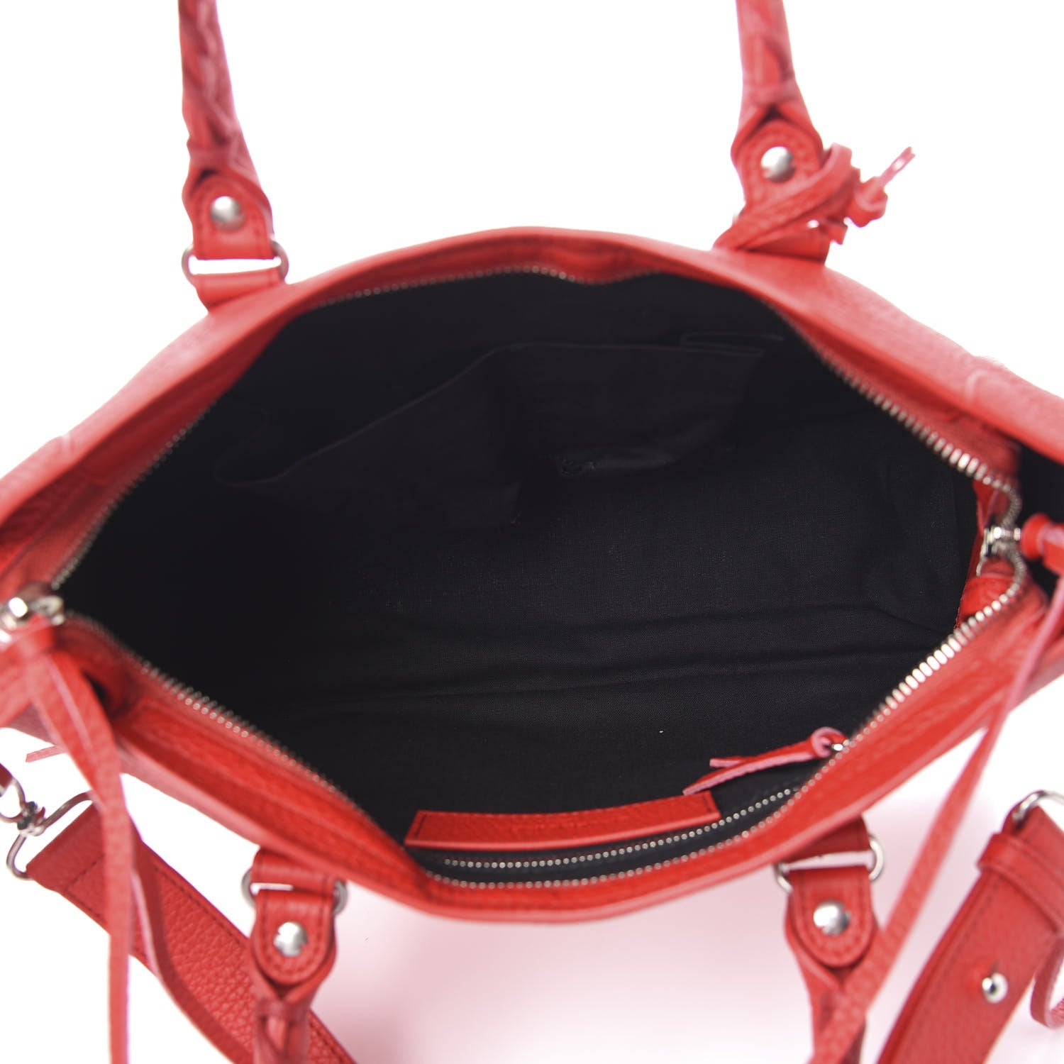 Balenciaga Vibrato Calfskin Classic Silver Hardware S City Rouge Cerise 4 of 8