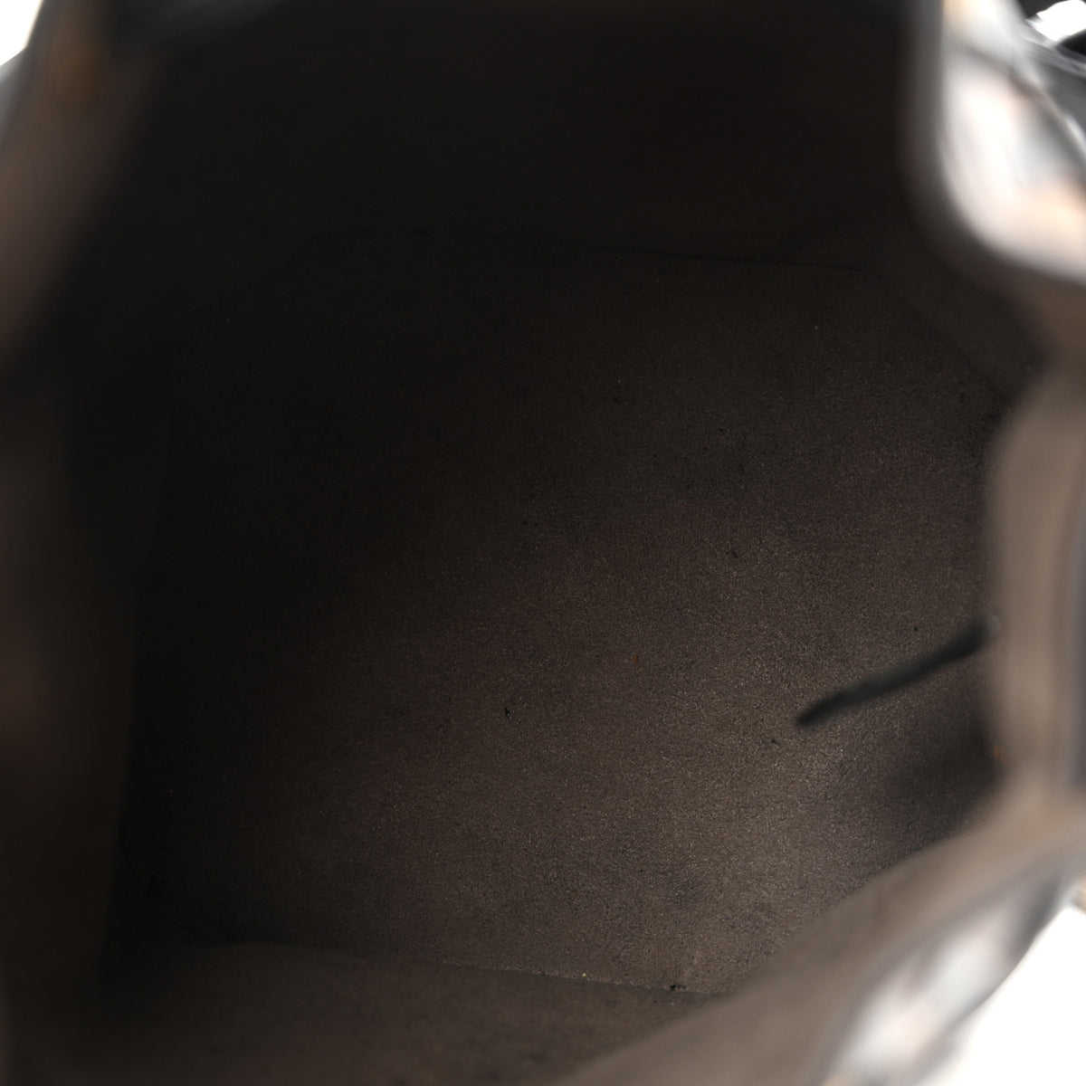 Fendi Vitello Liberty F is Fendi Bi-Color FF 1974 Embossed Mini Mon Tresor Bucket Bag Maya Black 5 of 14